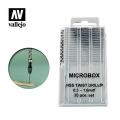 Microbox Set of 20 Drill Bits - No. 0.3-1.6