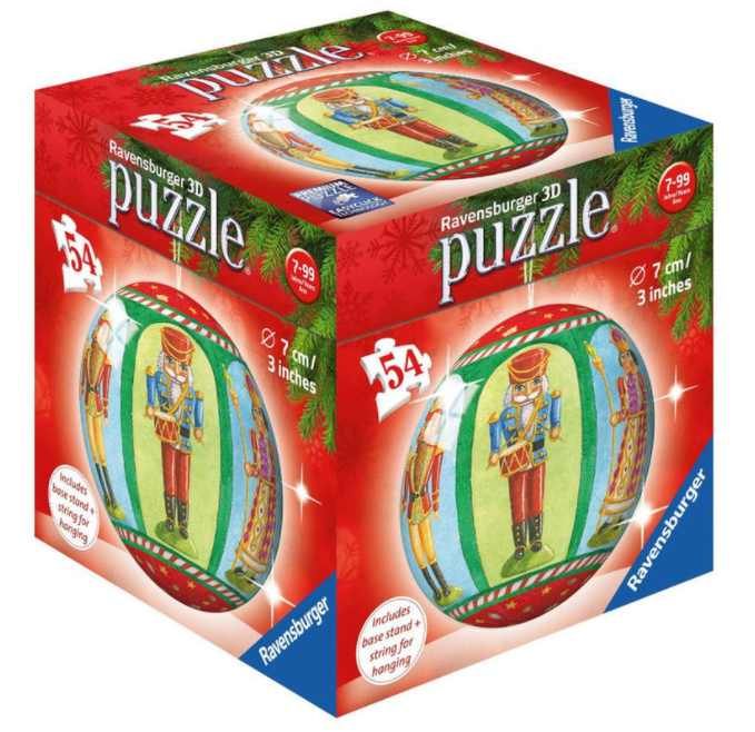 3D Christmas Bauble Puzzle: Nutcracker - 54pc